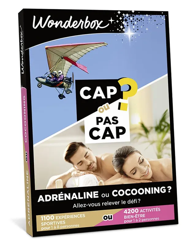Wonderbox Cap ou Pas Cap Adrénaline ou Zen coffret 1 à 8 pers