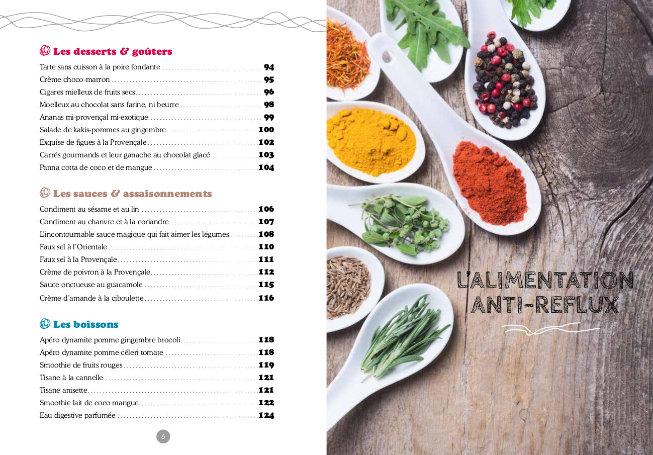 Souccar Recettes santé Petits plats reflux livre broché