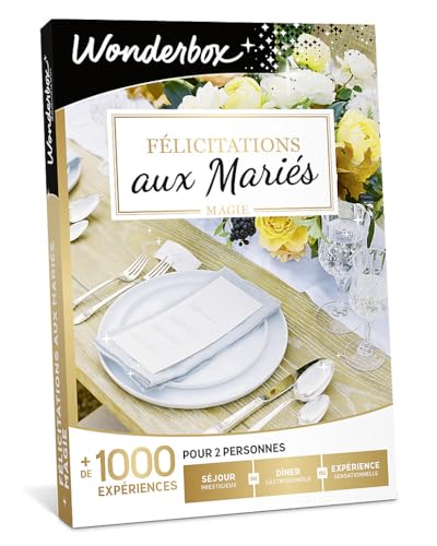 Wonderbox Félicitations Mariés Magie coffret 2 pers prestige