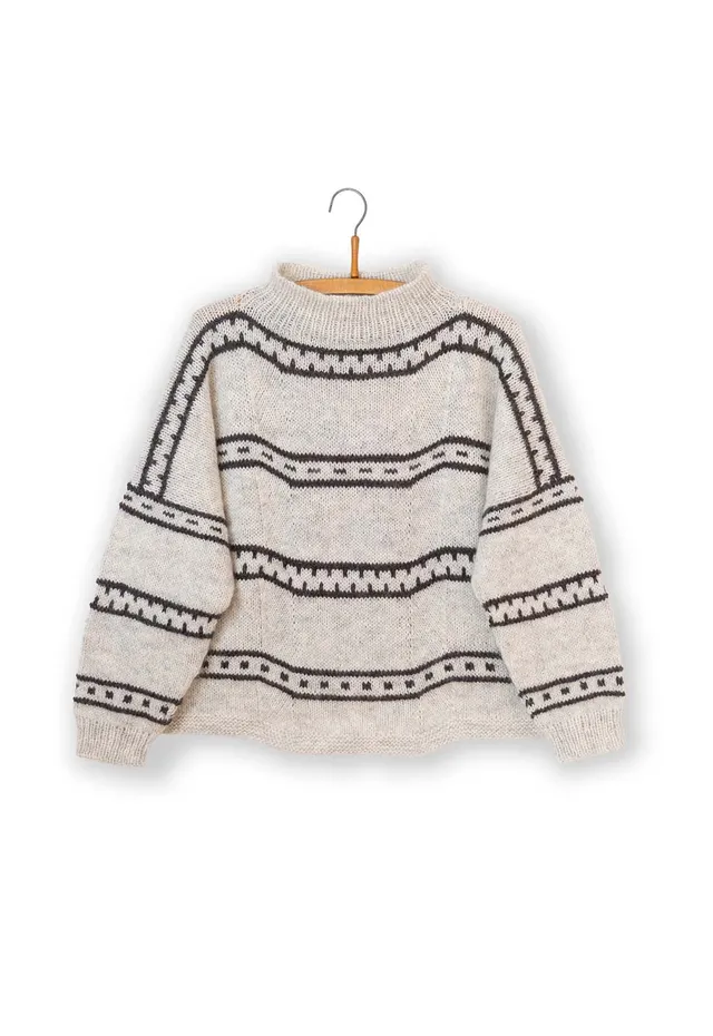Isager Anorak patron tricot pull capuche