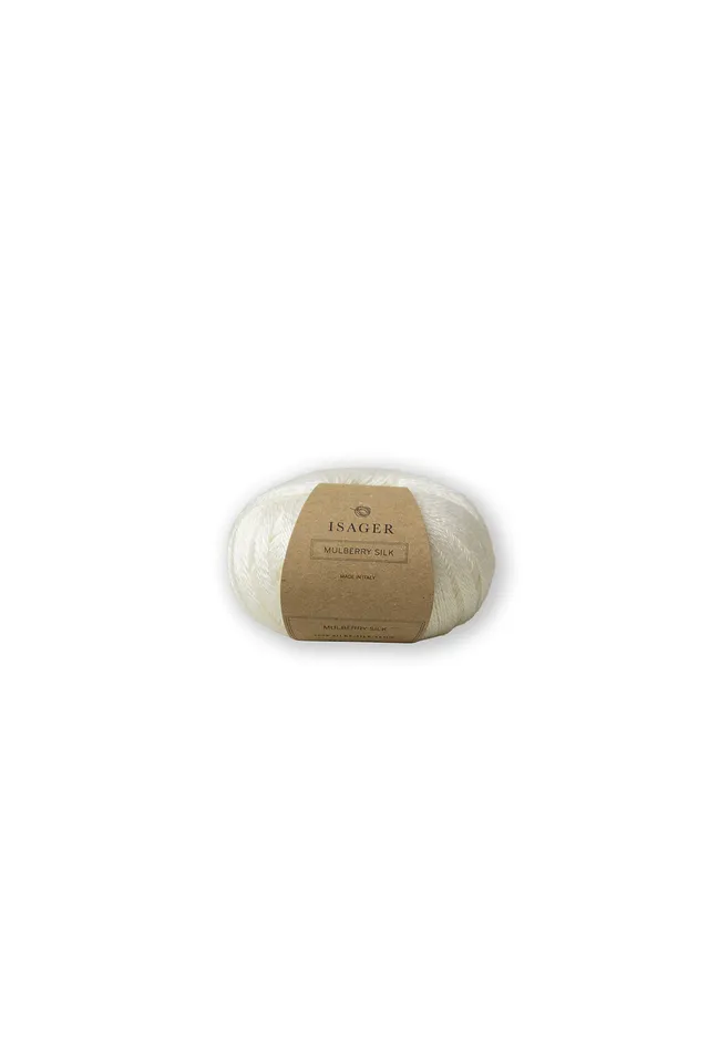 Isager Mulberry Silk fil à tricoter pelote soie de mûrier