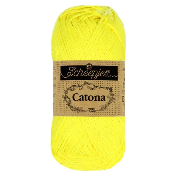 Scheepjes Catona 0601 fil coton à crocheter pelote 50 g mercerisé