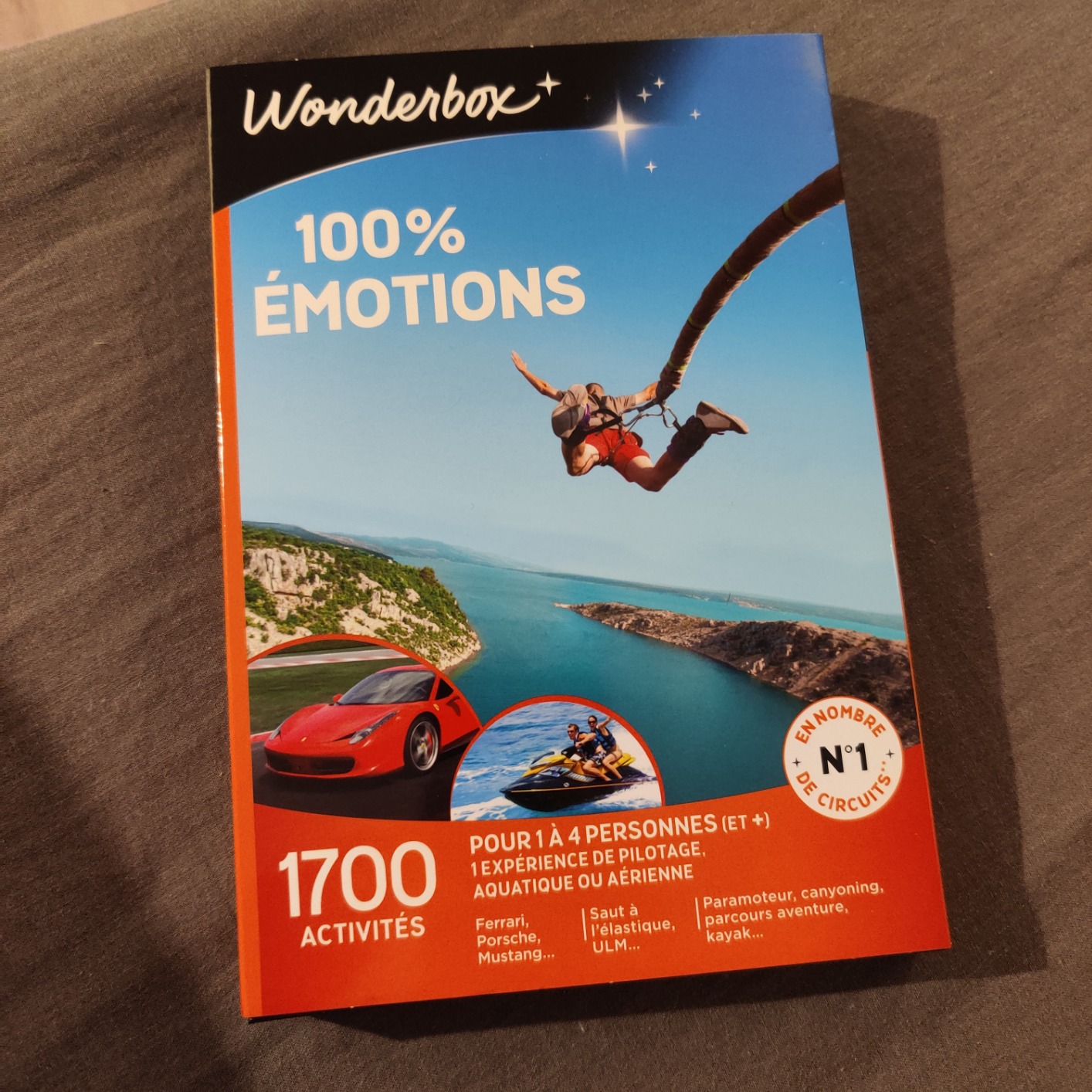 Wonderbox Sport & aventure 100% Émotions coffret cadeau sensations fortes