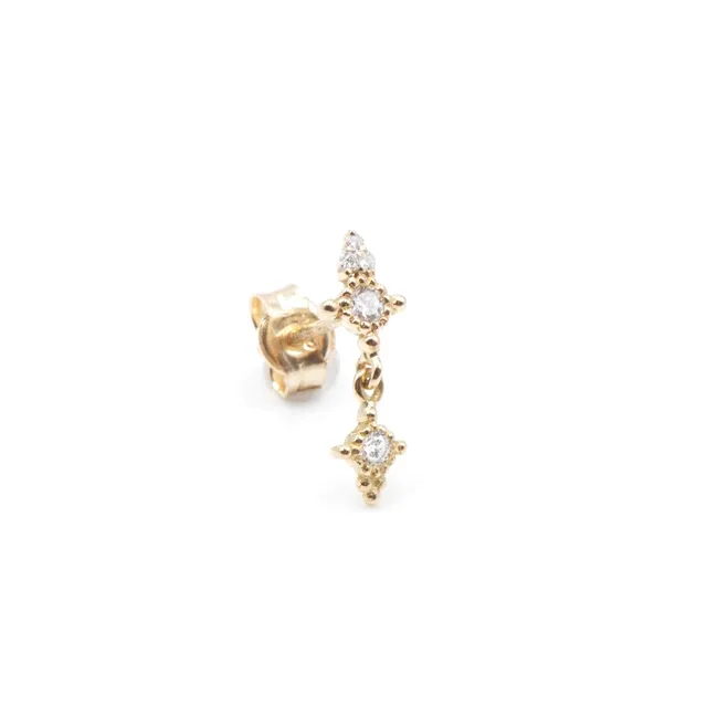 Angèle Brousse Paradis puce One or 18 carats diamants