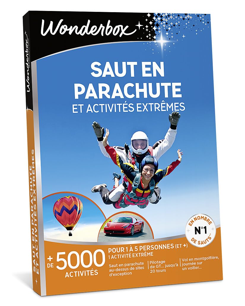 Wonderbox Sensation Saut en Parachute coffret sport extrême