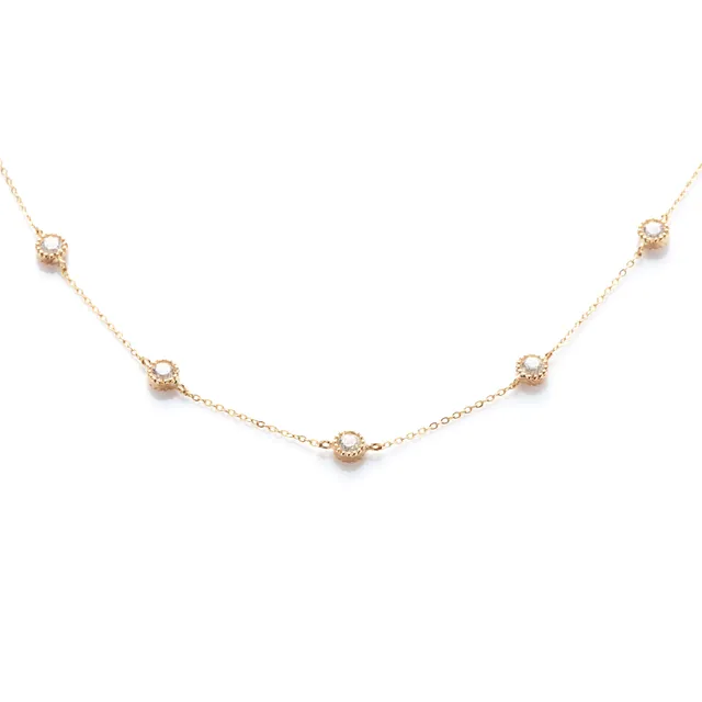 Angèle Brousse Cessi collier ras-de-cou or 18 carats topazes