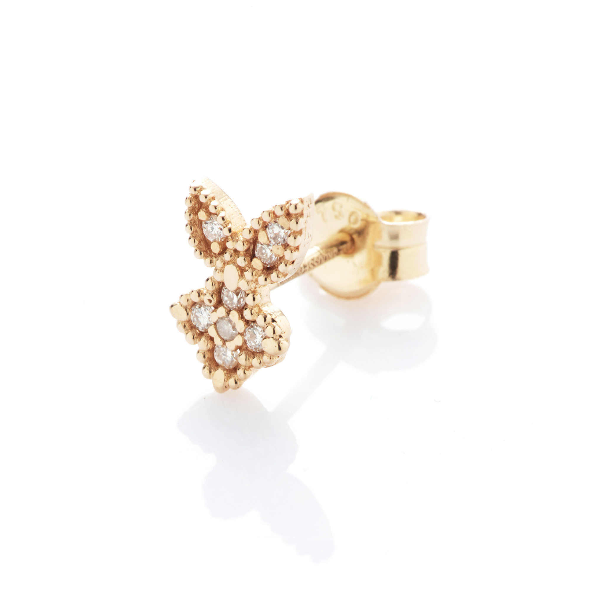 Angèle Brousse Nina Rabbit puce or jaune diamants