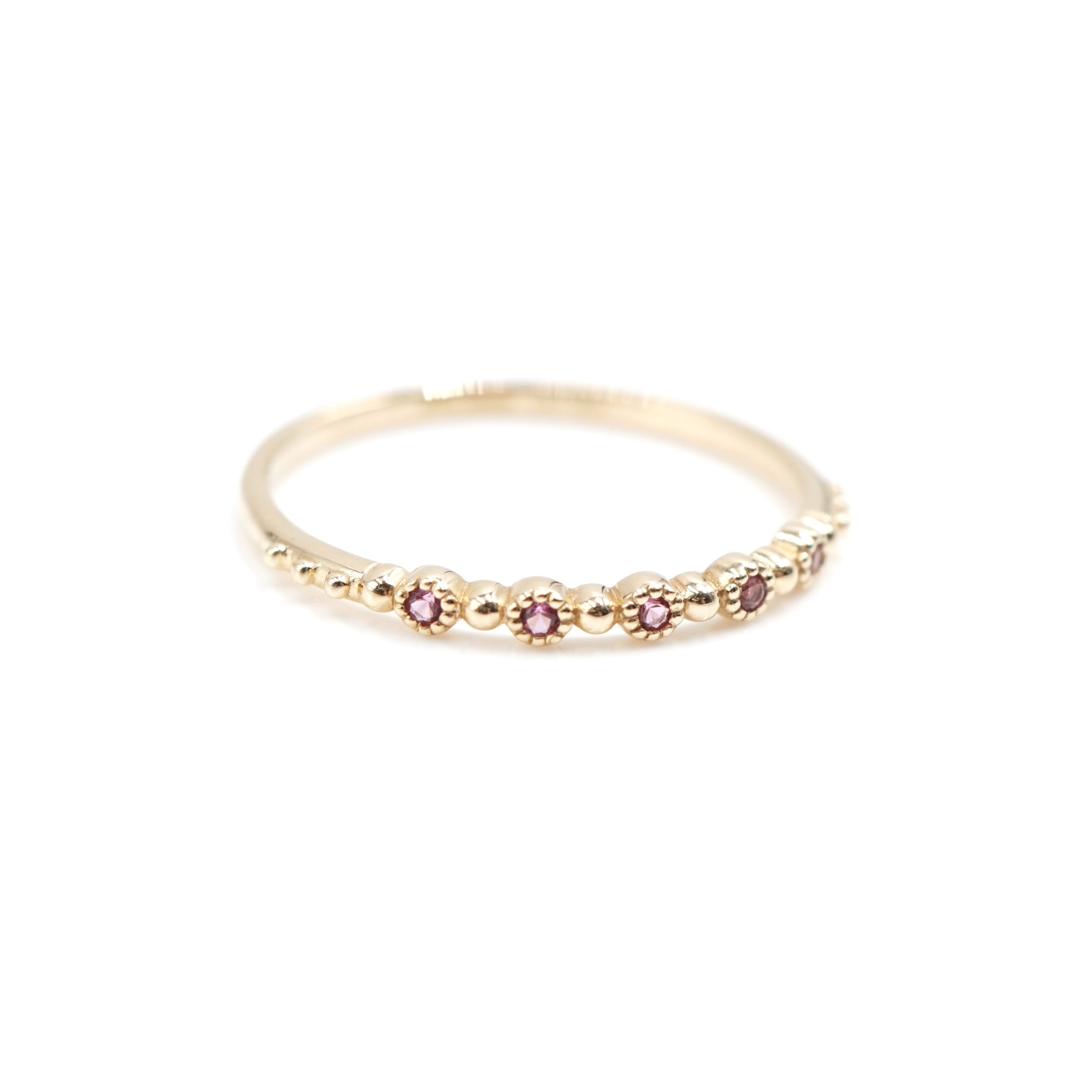 Angèle Brousse Nina Small Colors bague or tourmalines roses