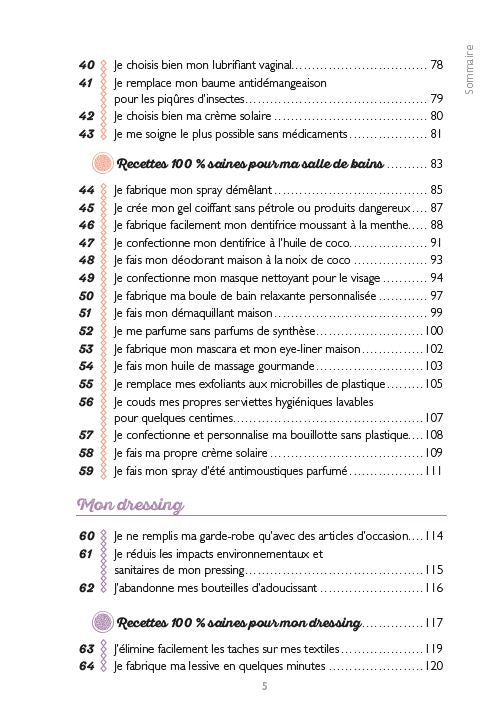 Souccar Zéro plastique zéro toxique livre broché écologie