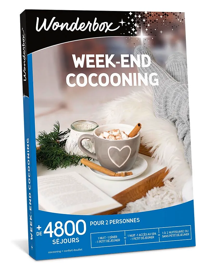Wonderbox Week-End Cocooning coffret séjour 2 pers.