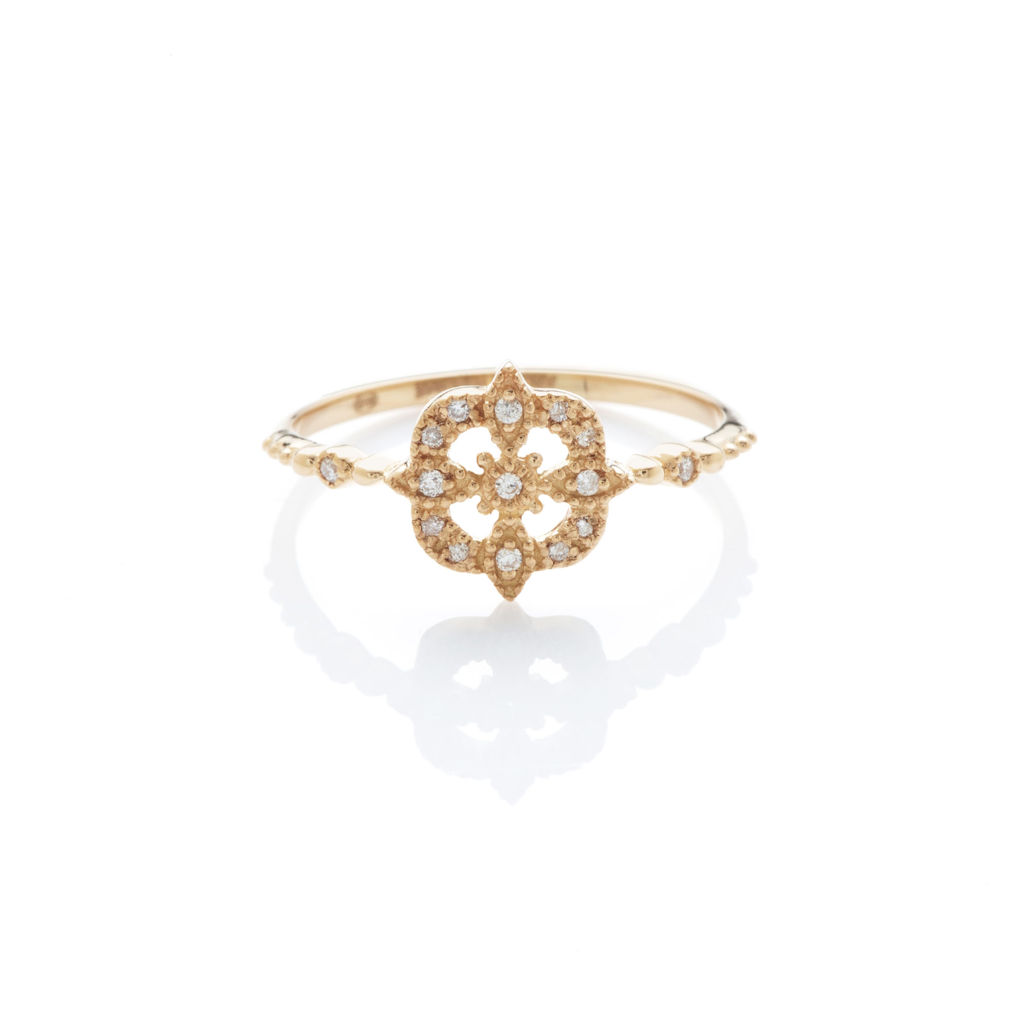 Angèle Brousse Gina Star Bague Or 18 Carats Diamants
