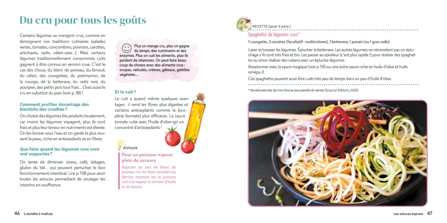 Souccar Editions L'assiette à malices guide cuisine saine broché 101 astuces