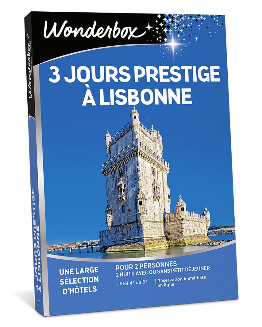 Wonderbox 3 Jours Prestige Lisbonne coffret cadeau 2 pers 2 nuits