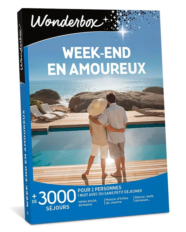 Wonderbox Séjour & week-end Amoureux coffret nuit 2 pers