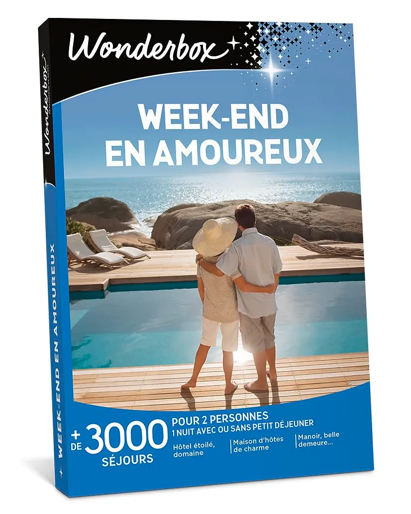 Wonderbox Séjour & week-end Amoureux coffret nuit 2 pers