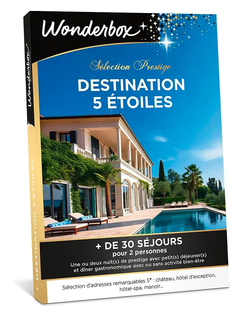 Wonderbox Destination 5 Étoiles coffret cadeau 2 pers