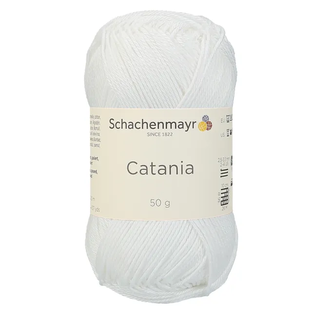 Schachenmayr Catania 0106 fil coton blanc 100% coton