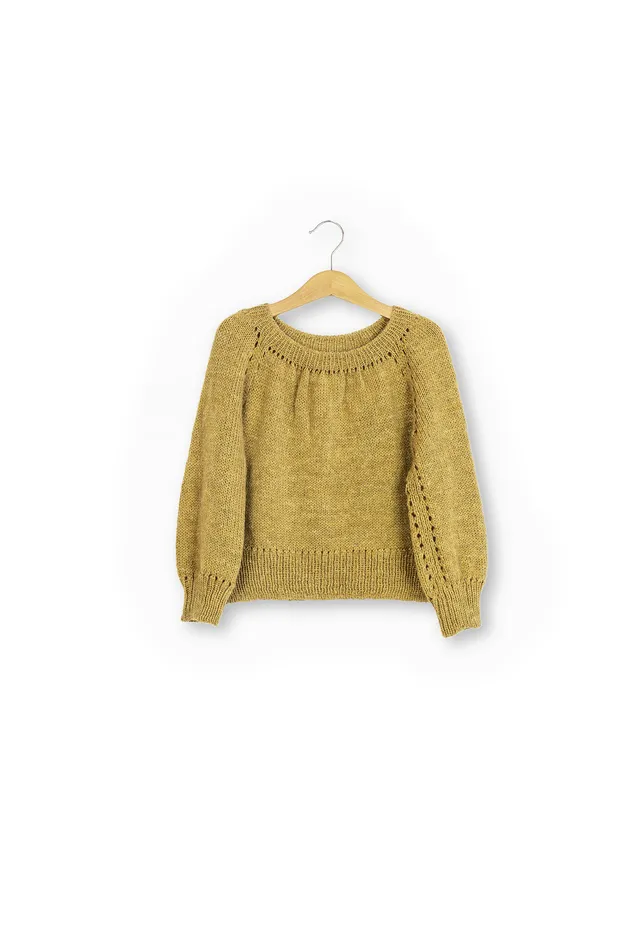 Isager School Girl patron tricot pull fille