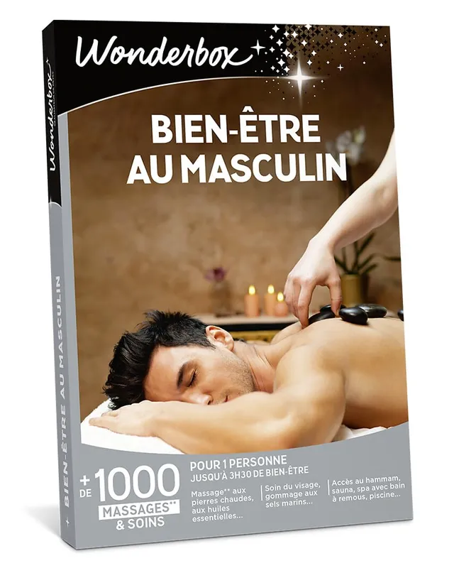 Wonderbox Bien-être Au Masculin coffret cadeau 1 personne massage