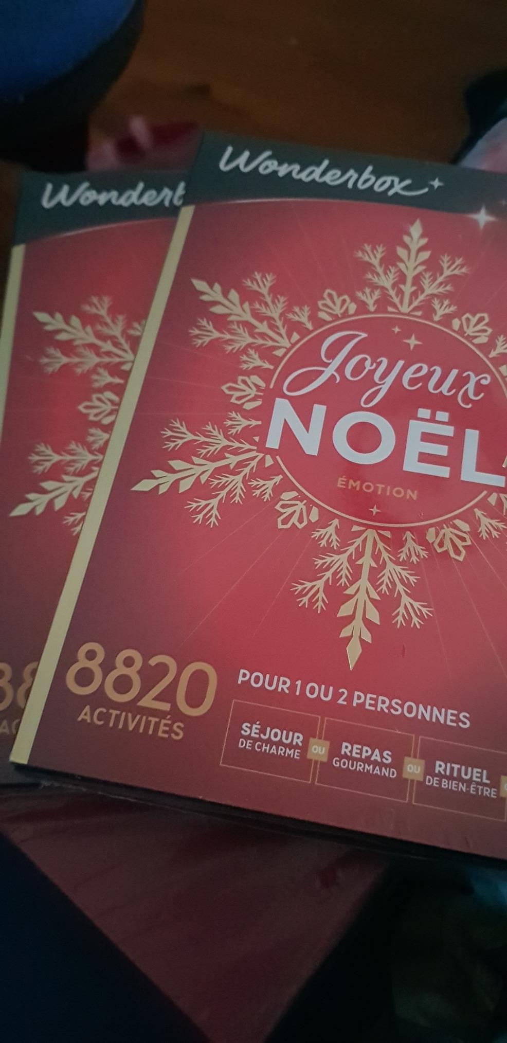 Wonderbox Joyeux Noël Émotion coffret cadeau multi 1 ou 2 pers