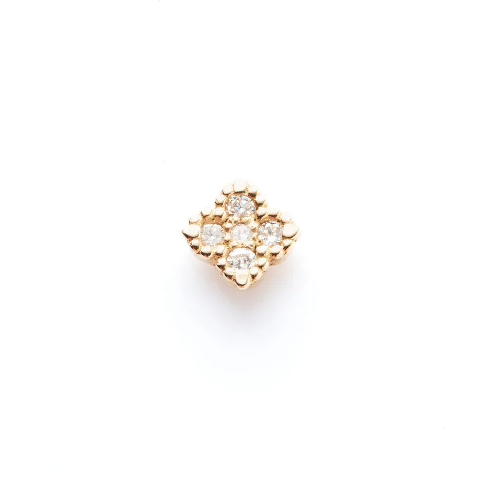 ANGÈLE BROUSSE Nina One puce d'oreille or jaune 18 carats diamant