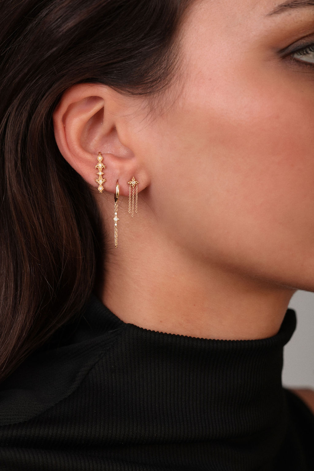 ANGÈLE BROUSSE Greta boucle d’oreille tige or diamant