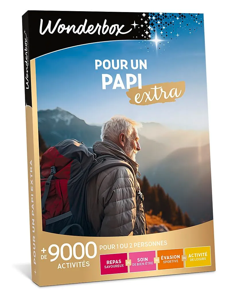 Wonderbox Papi Extra coffret cadeau multi-activités 1-2 pers