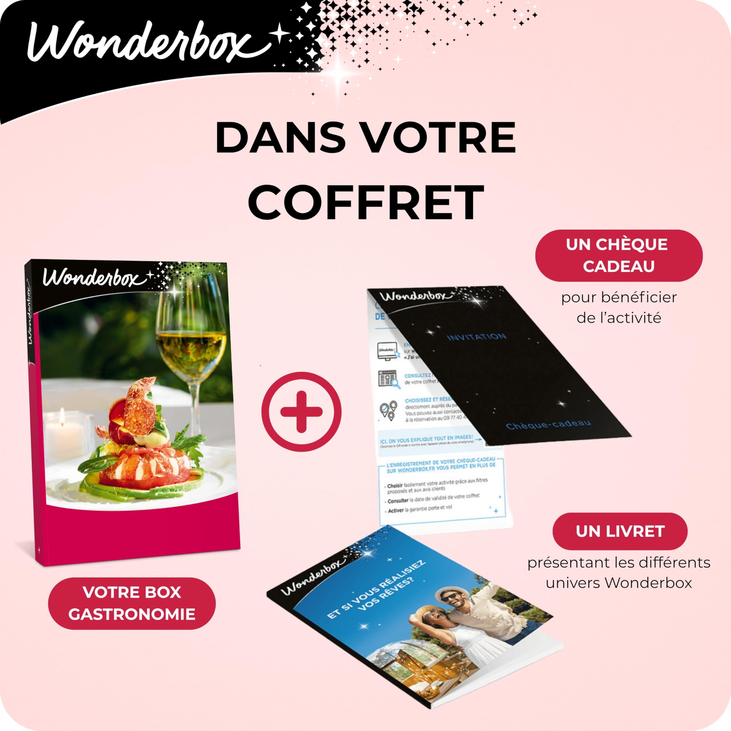 Wonderbox Plaisirs Gourmands coffret restaurant 1-2 pers