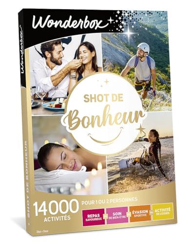 Wonderbox Shot de Bonheur coffret cadeau multi-activités