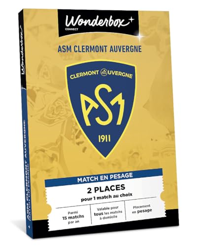 Wonderbox Connect ASM Clermont Supporter coffret 2 pers match