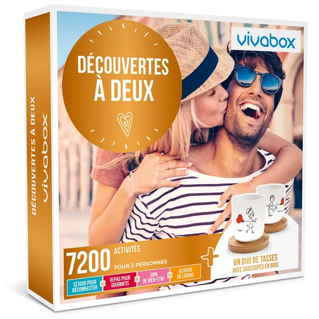 Vivabox Découverte à Deux coffret cadeau 2 personnes 7200 activités