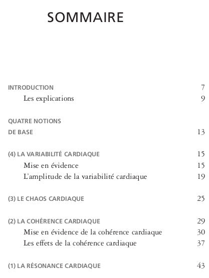 Souccar Cohérence cardiaque 3.6.5 livre antistress broché