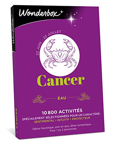 Wonderbox Astrologie Cancer coffret cadeau 1 ou 2 personnes