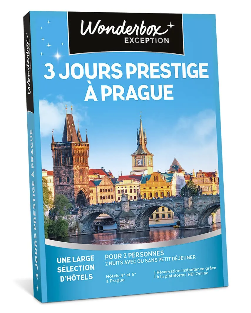 Wonderbox 3 Jours Prestige Prague coffret cadeau 2 pers 2 nuits