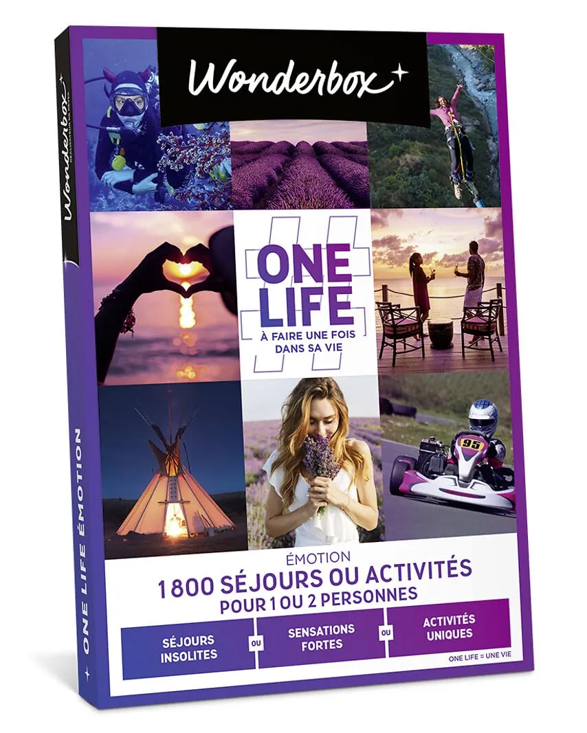 Wonderbox One Life Emotion coffret cadeau sensations 1-2 pers