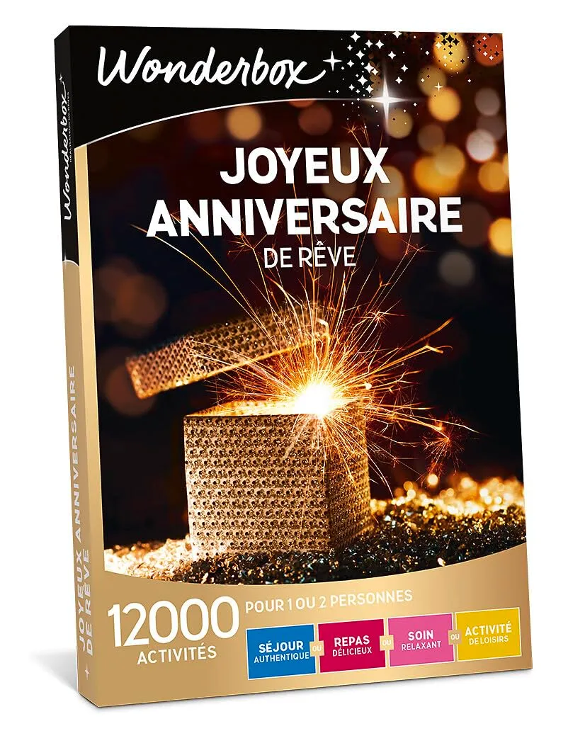 Wonderbox Joyeux Anniversaire de Rêve coffret multi-activités 1-2 pers