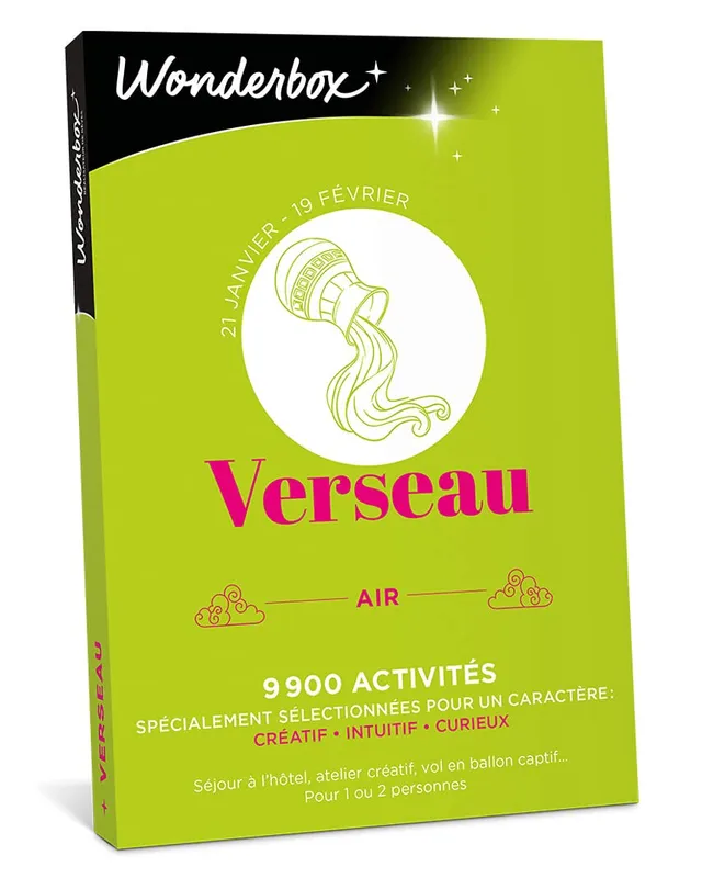 Wonderbox Coffrets multi-thèmes coffret Astrologie Verseau 1-2 pers