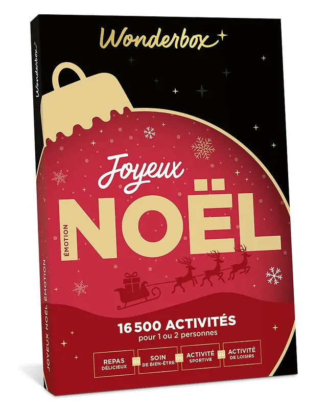 Wonderbox Joyeux Noël Émotion coffret cadeau multi 1 ou 2 pers