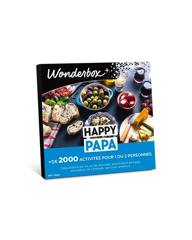 Wonderbox Happy Papa coffret cadeau multi-activités 1-2 pers