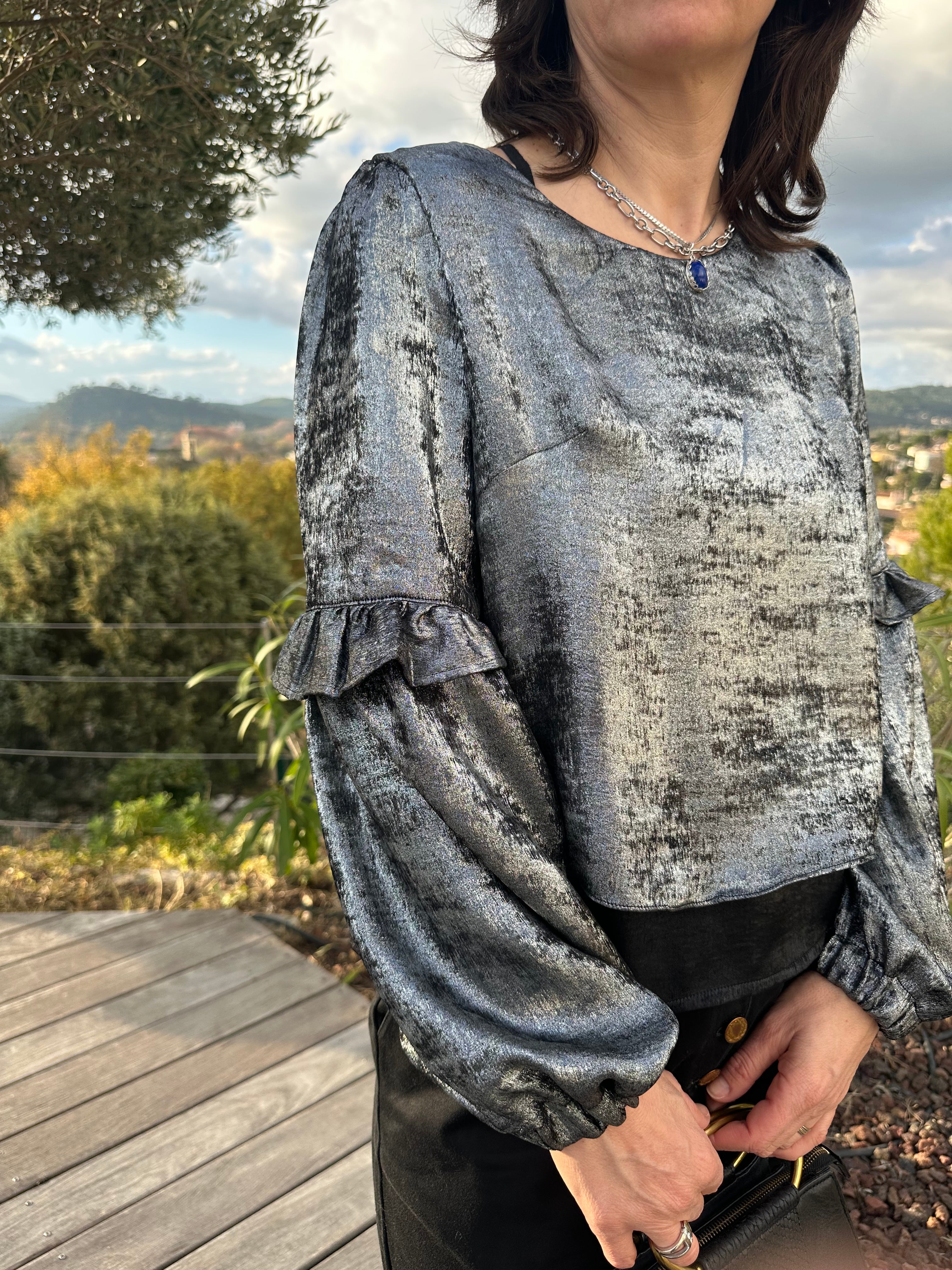 Laeti & Léa Azurée patron couture blouse robe PDF 32-52
