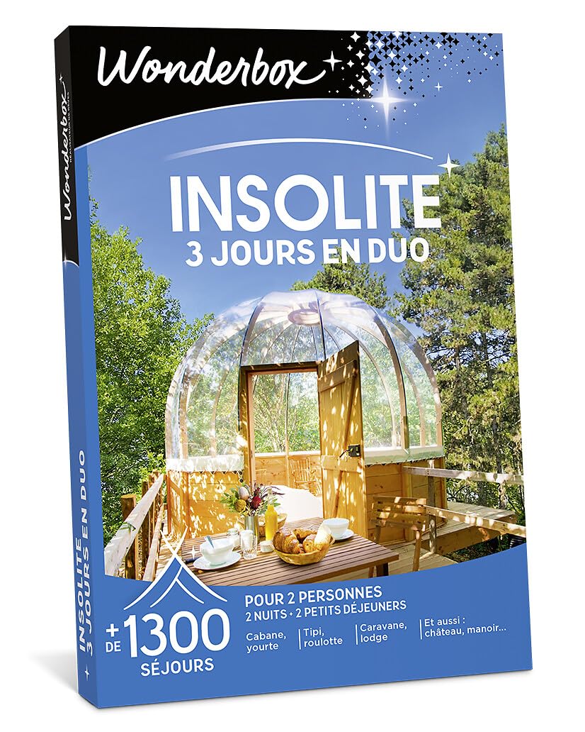 Wonderbox Séjour & week-end coffret insolite 3 jours duo 2 nuits