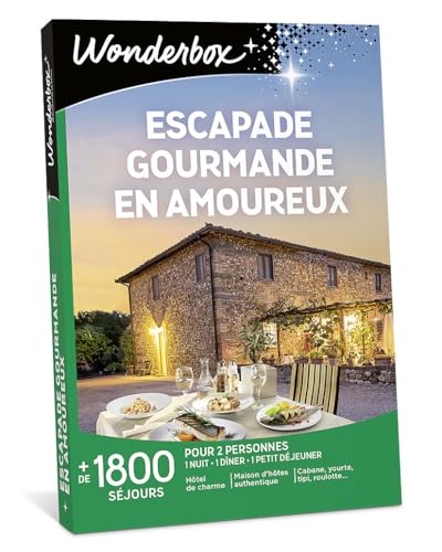Wonderbox Escapade Gourmande en Amoureux coffret 2 pers