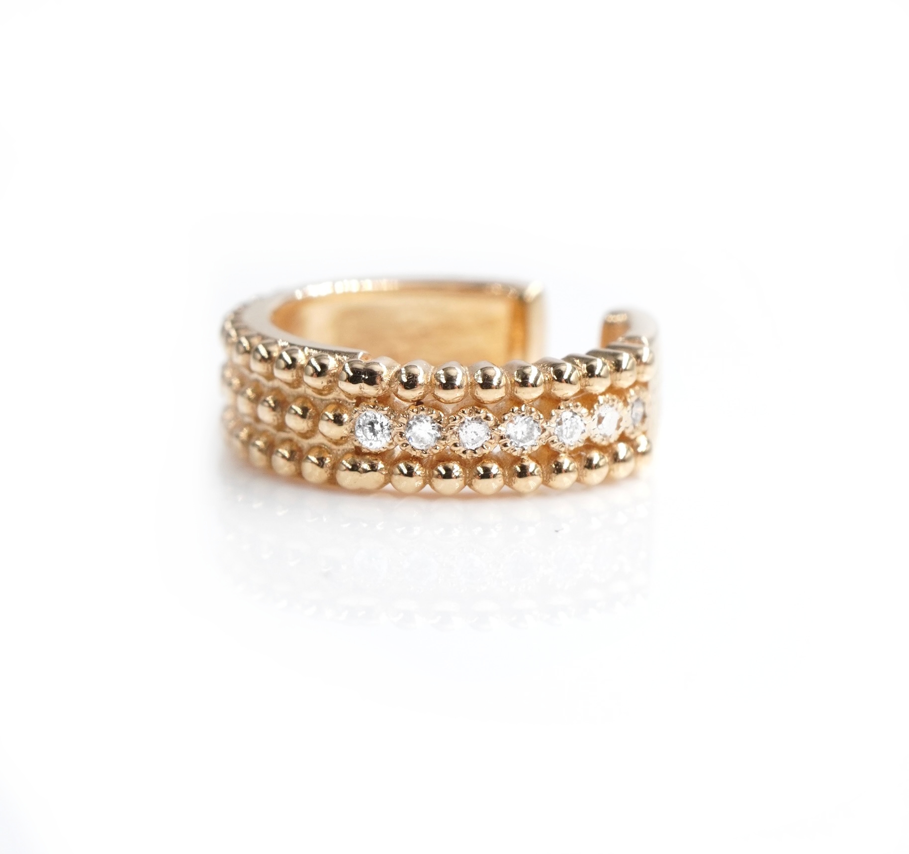 Angèle Brousse Nina earcuff or jaune 18 carats réversible