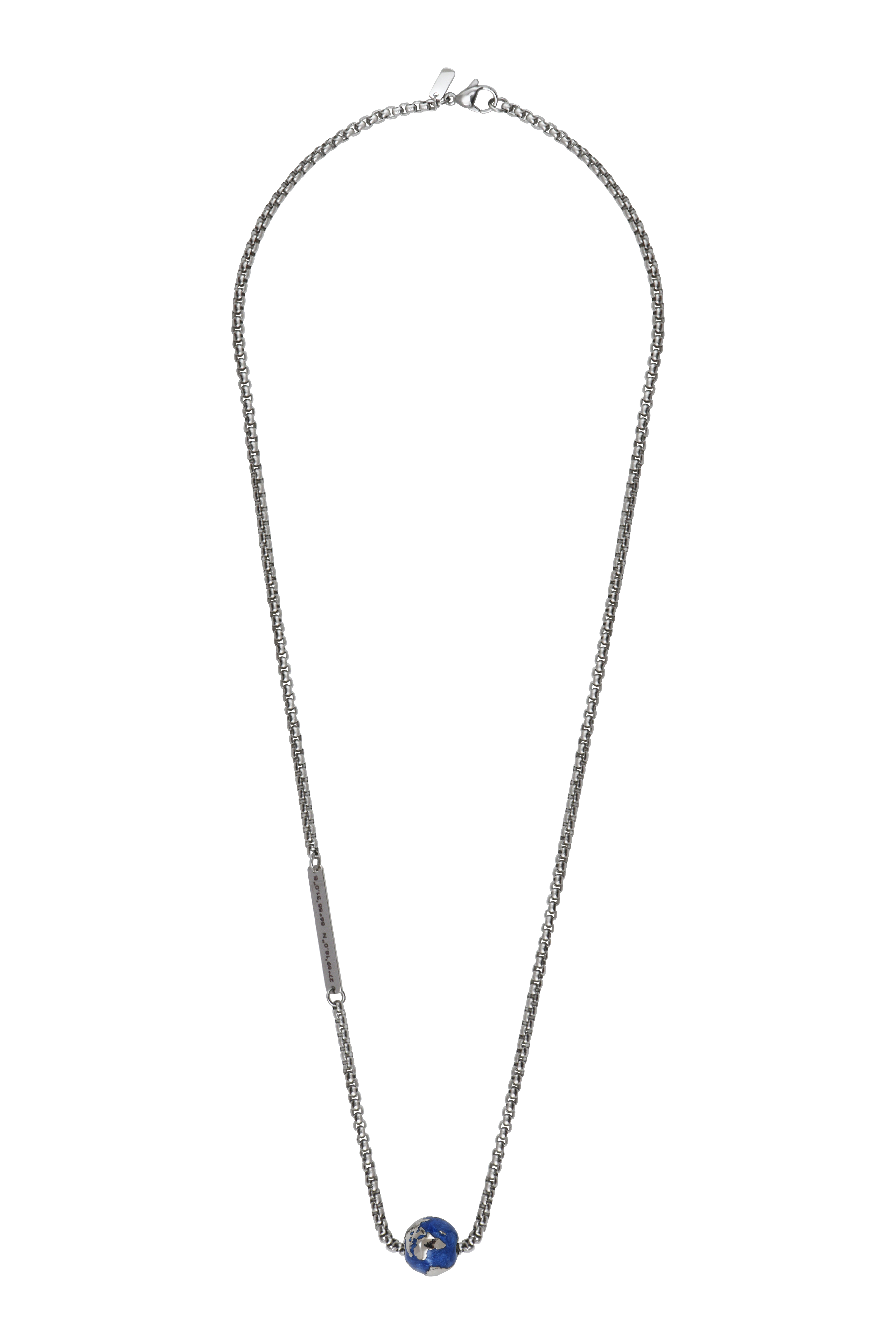 IKOBA Colliers Chaîne Terre Émail Bleu collier pendentif