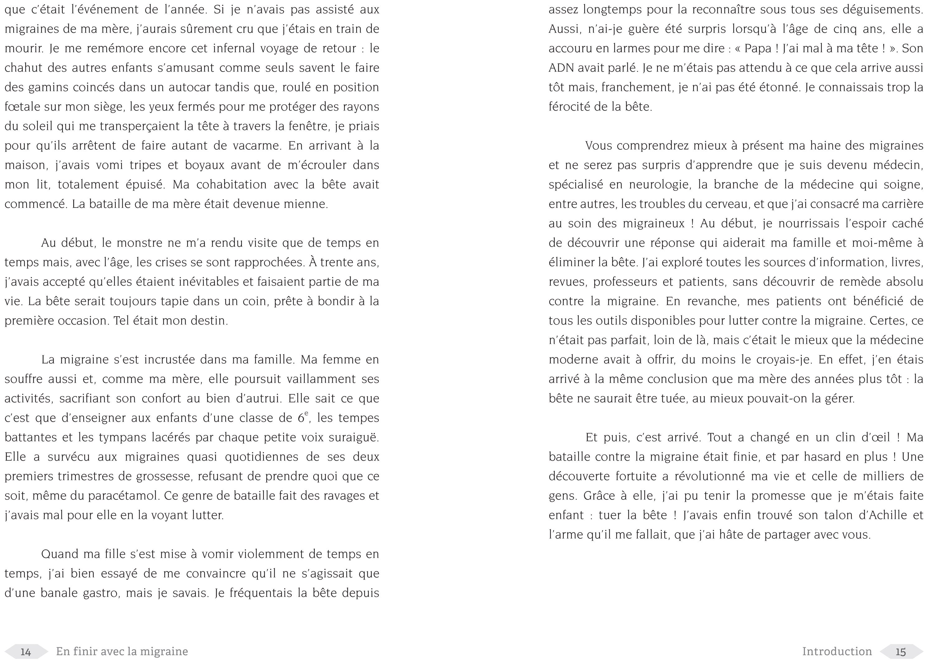 Souccar Editions En finir avec la migraine livre broché douleurs