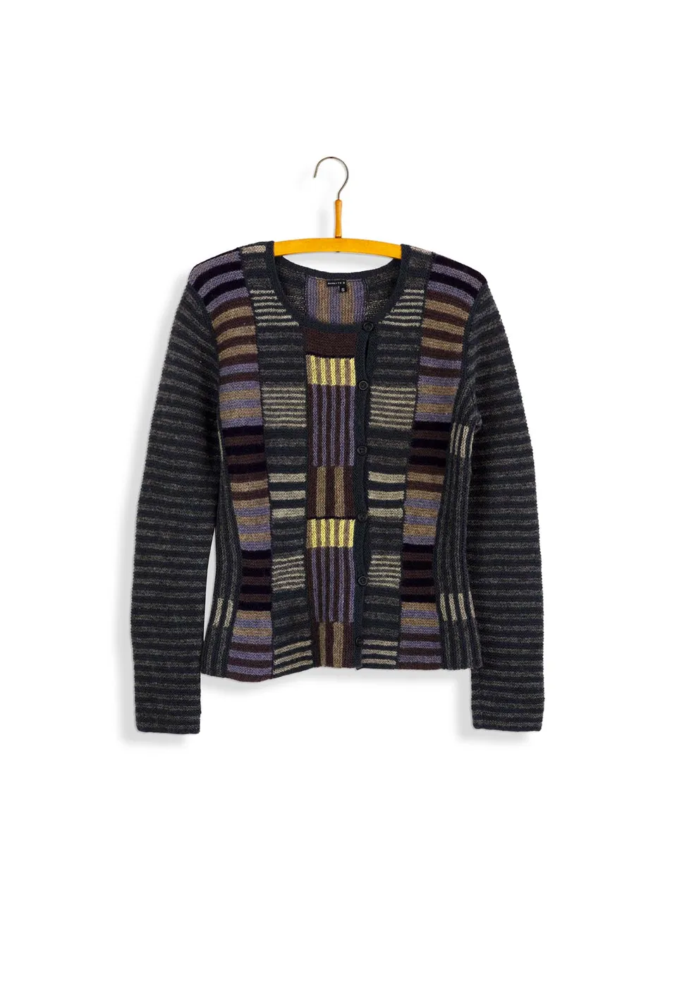 Isager First One Way kit tricot pull rayé femme