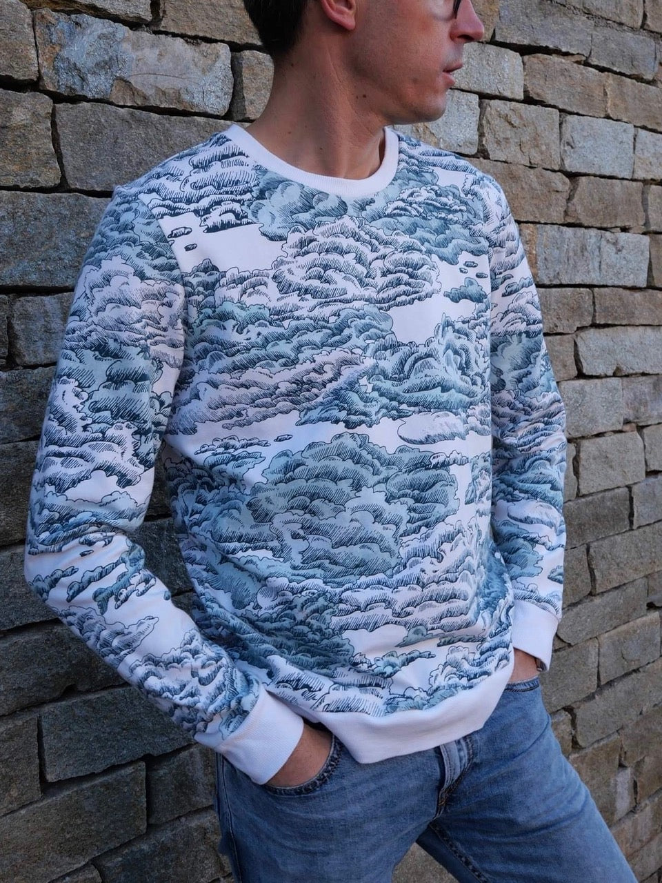 Laeti & Léa Coupon French Terry blanc cassé 100x150 sweat