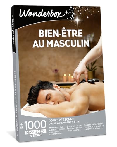 Wonderbox Bien-être Au Masculin coffret cadeau 1 personne massage