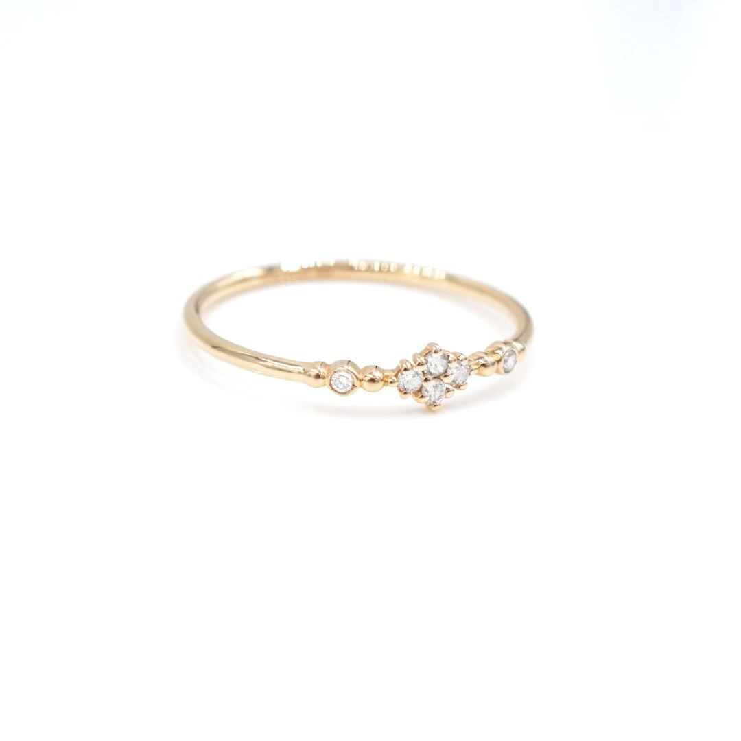 ANGÈLE BROUSSE Eternity bague fine or jaune 18 carats diamants