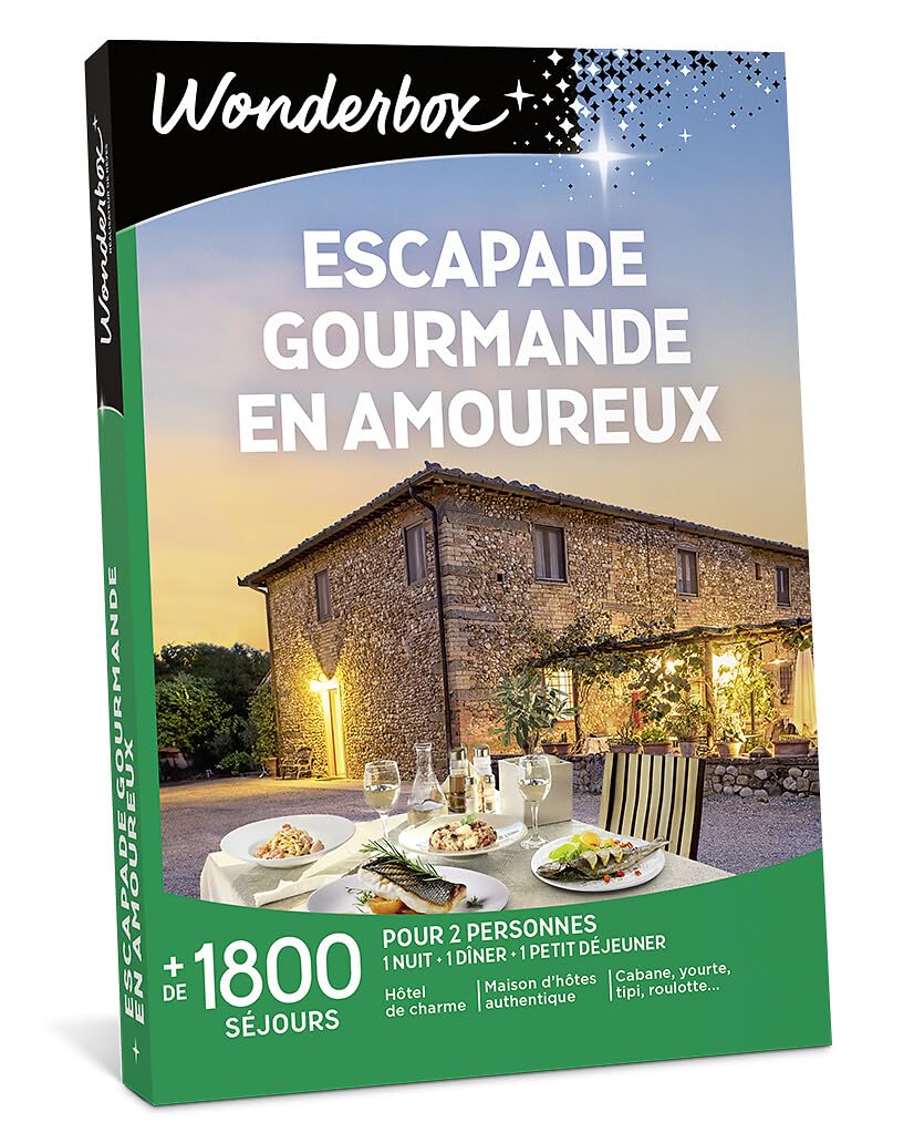 Wonderbox Escapade Gourmande en Amoureux coffret 2 pers